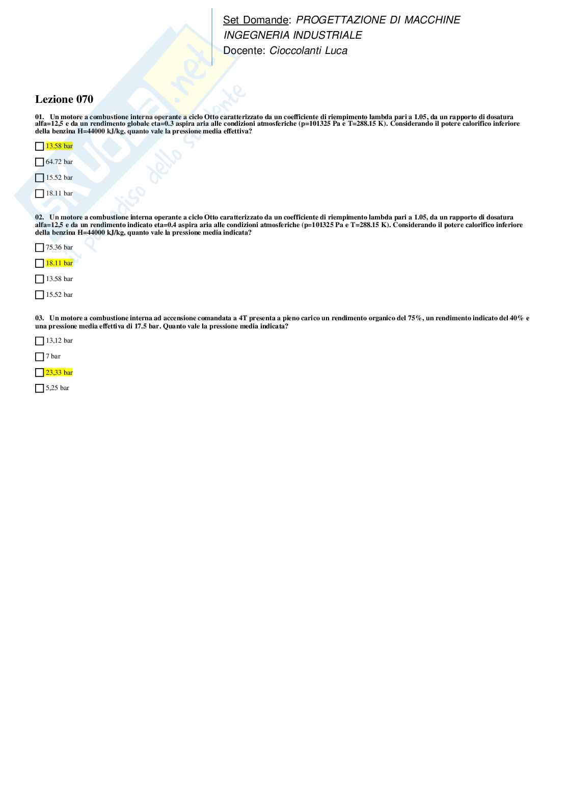 Paniere Progettazione di macchine Pag. 81