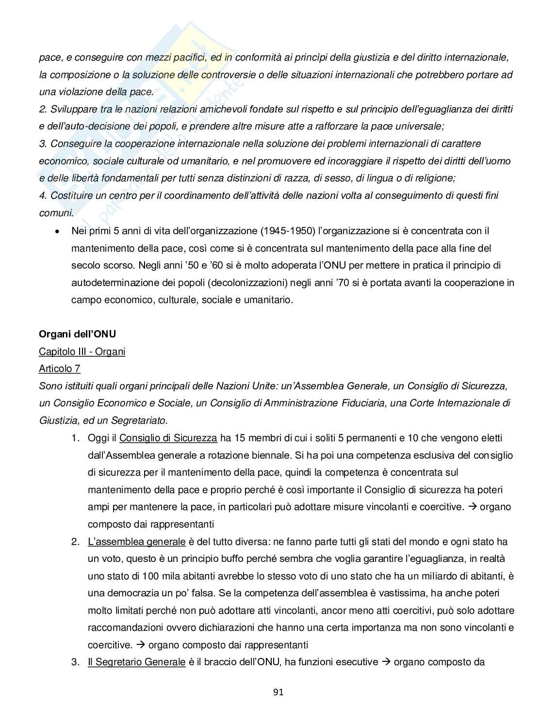 Diritto internazionale Pag. 91