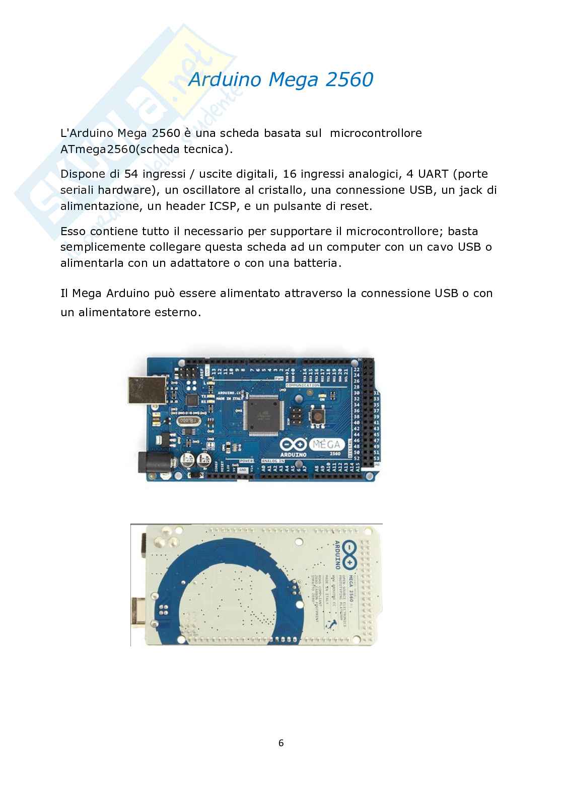 Timer a motore con Arduino Mega 2560 tesina Pag. 6