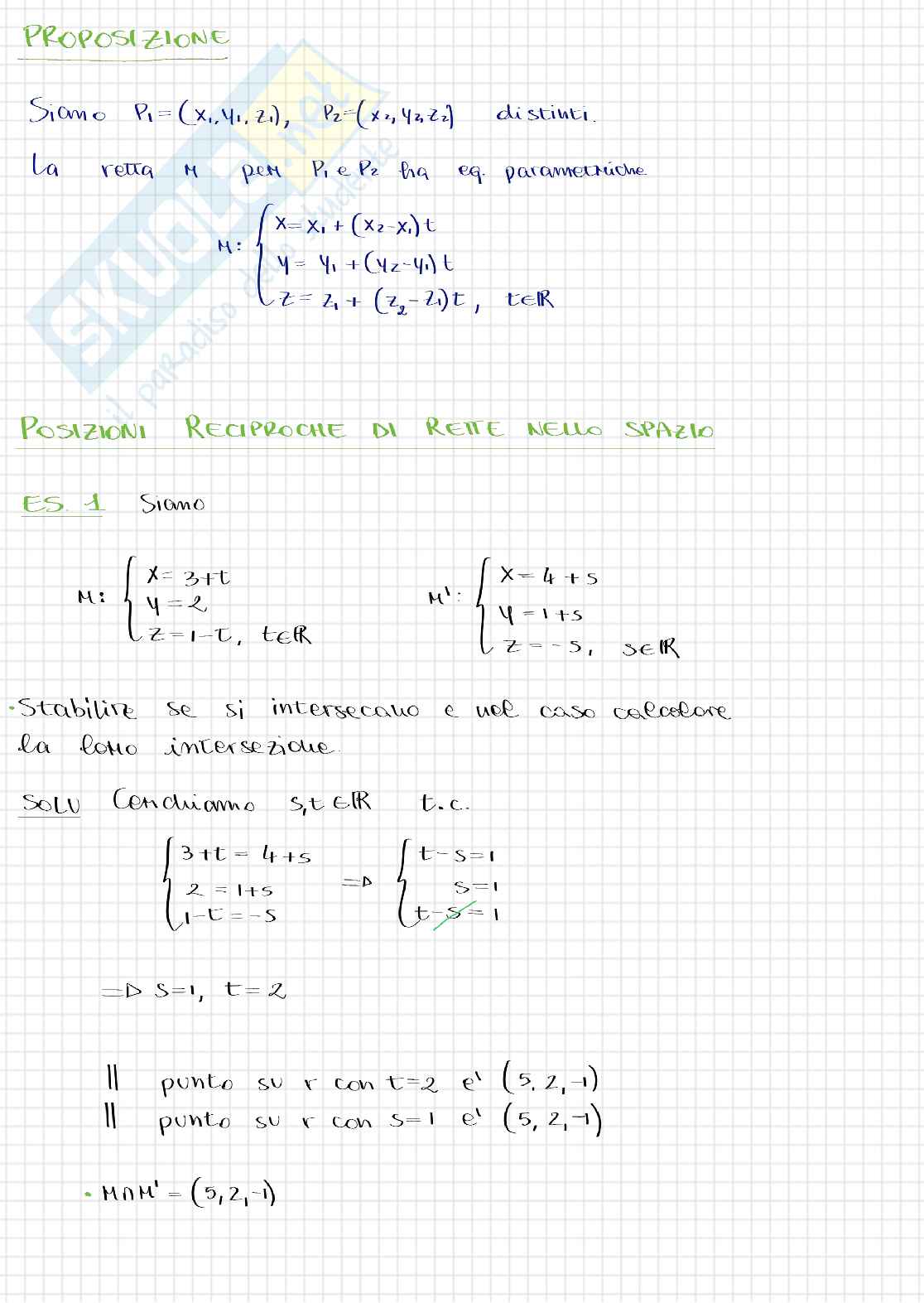 Appunti lezione 2024-2025 Geometria e algebra lineare Pag. 2