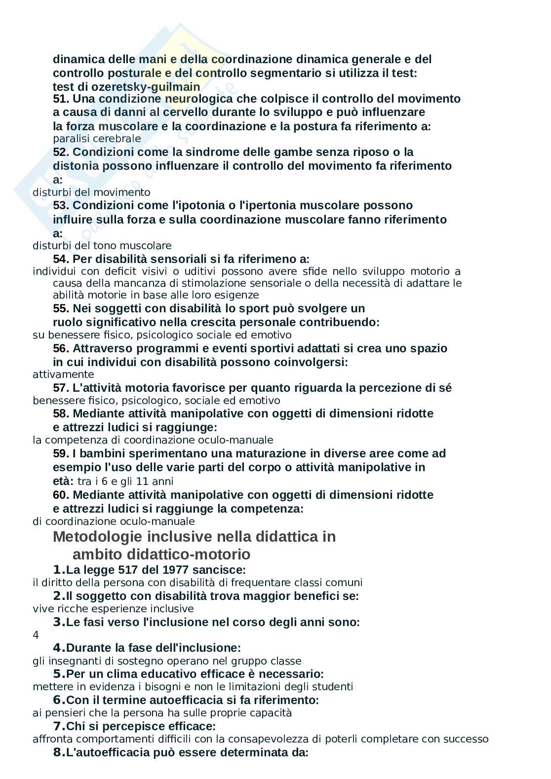 Paniere Metodologie e tecnologie per la ricerca in ambito didattico motorio. Aggiornato e completo. In ordine  Pag. 16