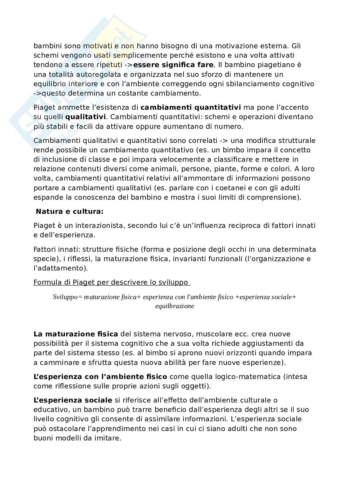 Teorie dello sviluppo: Piaget (Stadi cognitivi), Freud, Erikson e Vygotskij Pag. 16