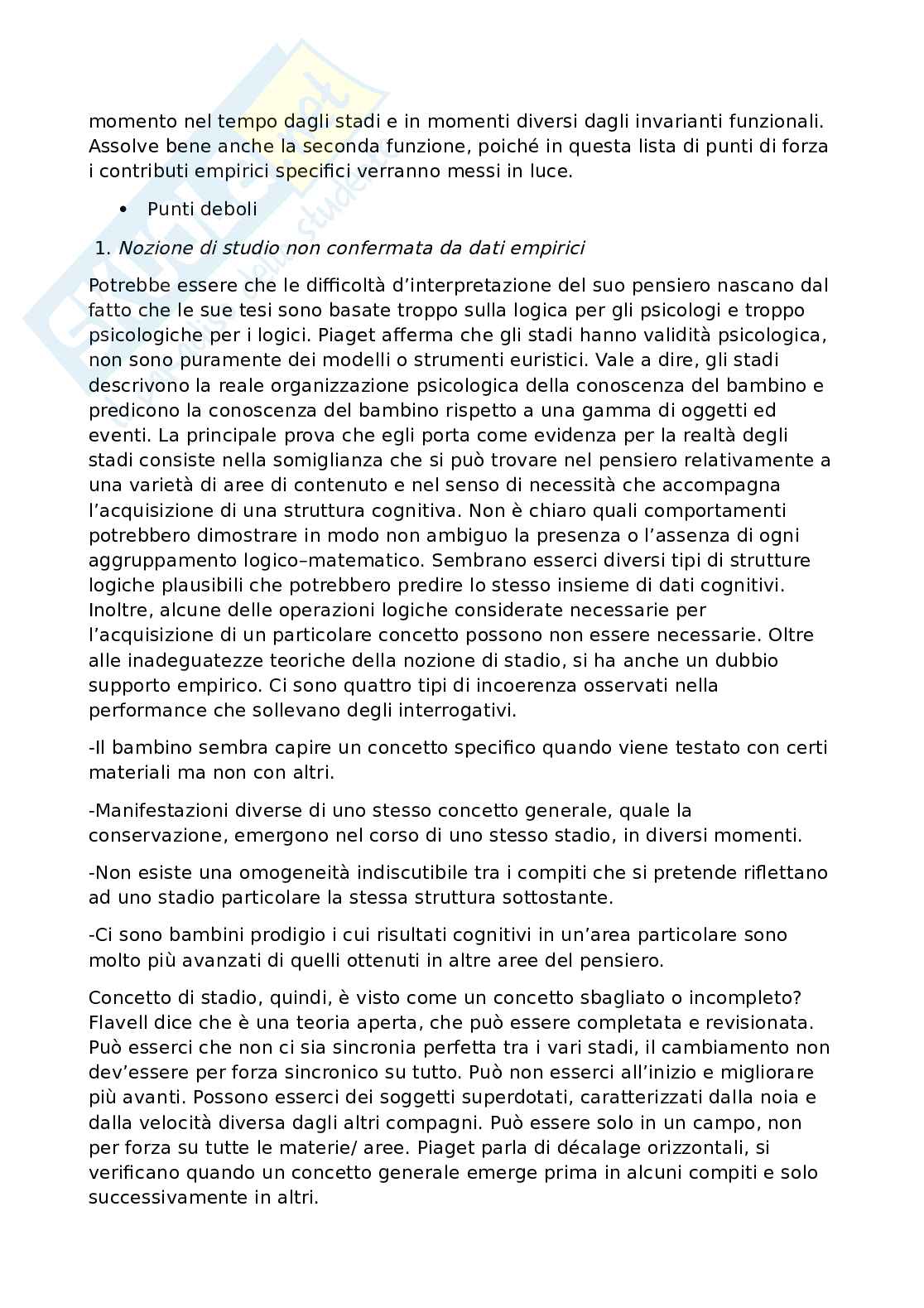 Teorie dello sviluppo: Piaget (Stadi cognitivi), Freud, Erikson e Vygotskij Pag. 21