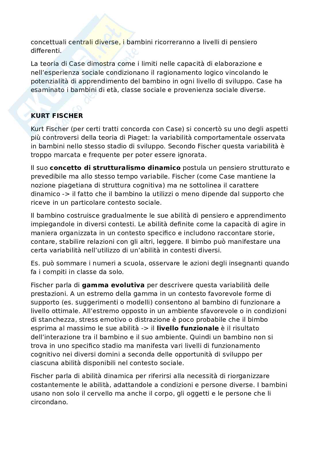 Teorie dello sviluppo: Piaget (Stadi cognitivi), Freud, Erikson e Vygotskij Pag. 26