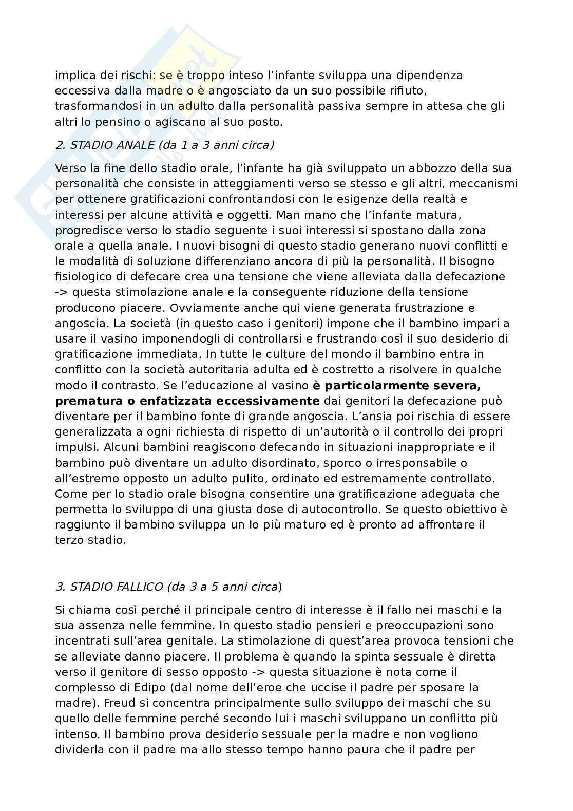 Teorie dello sviluppo: Piaget (Stadi cognitivi), Freud, Erikson e Vygotskij Pag. 36