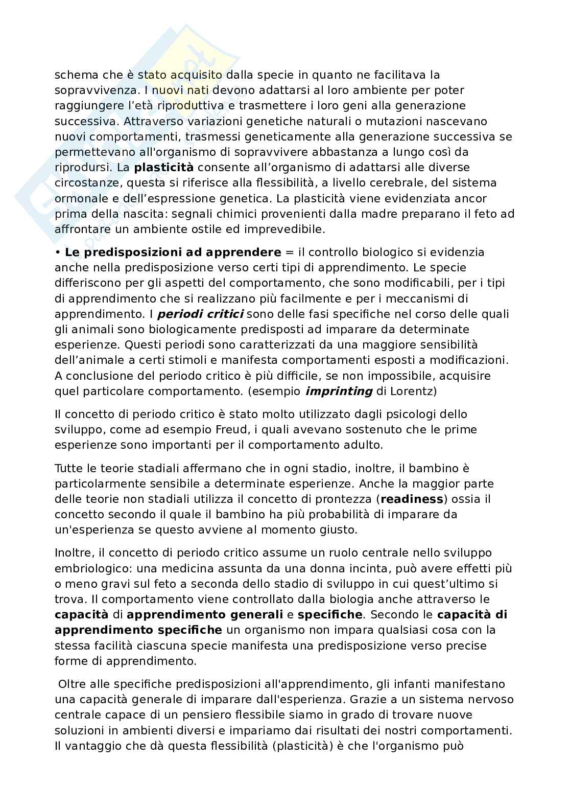 Teorie dello sviluppo: Piaget (Stadi cognitivi), Freud, Erikson e Vygotskij Pag. 66