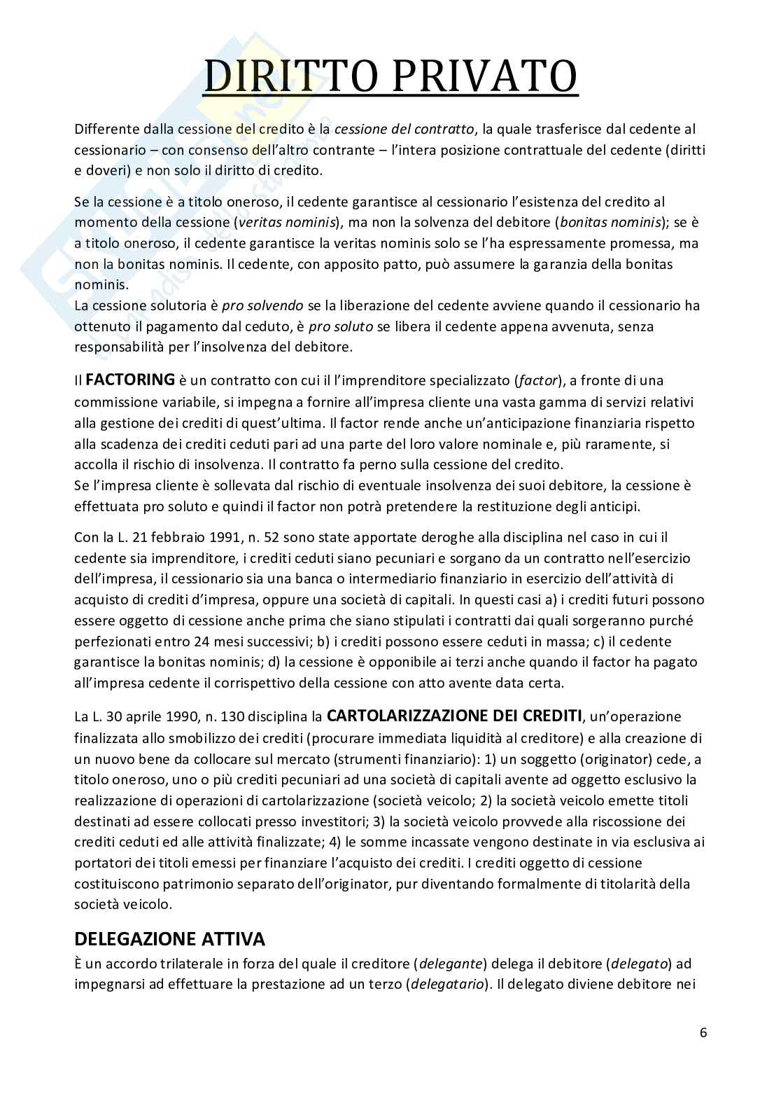 Riassunto esame Diritto privato, Prof. Ventura Luigi, libro consigliato Manuale di diritto privato, Torrente Pag. 56