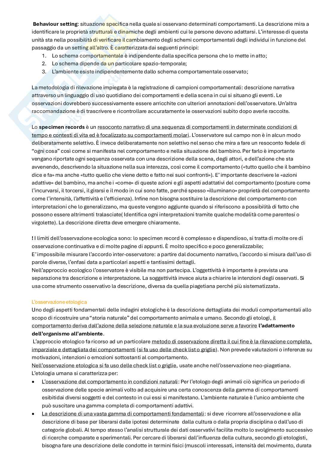 Appunti di Tecniche di osservazione del comportamento nei gruppi  Pag. 11