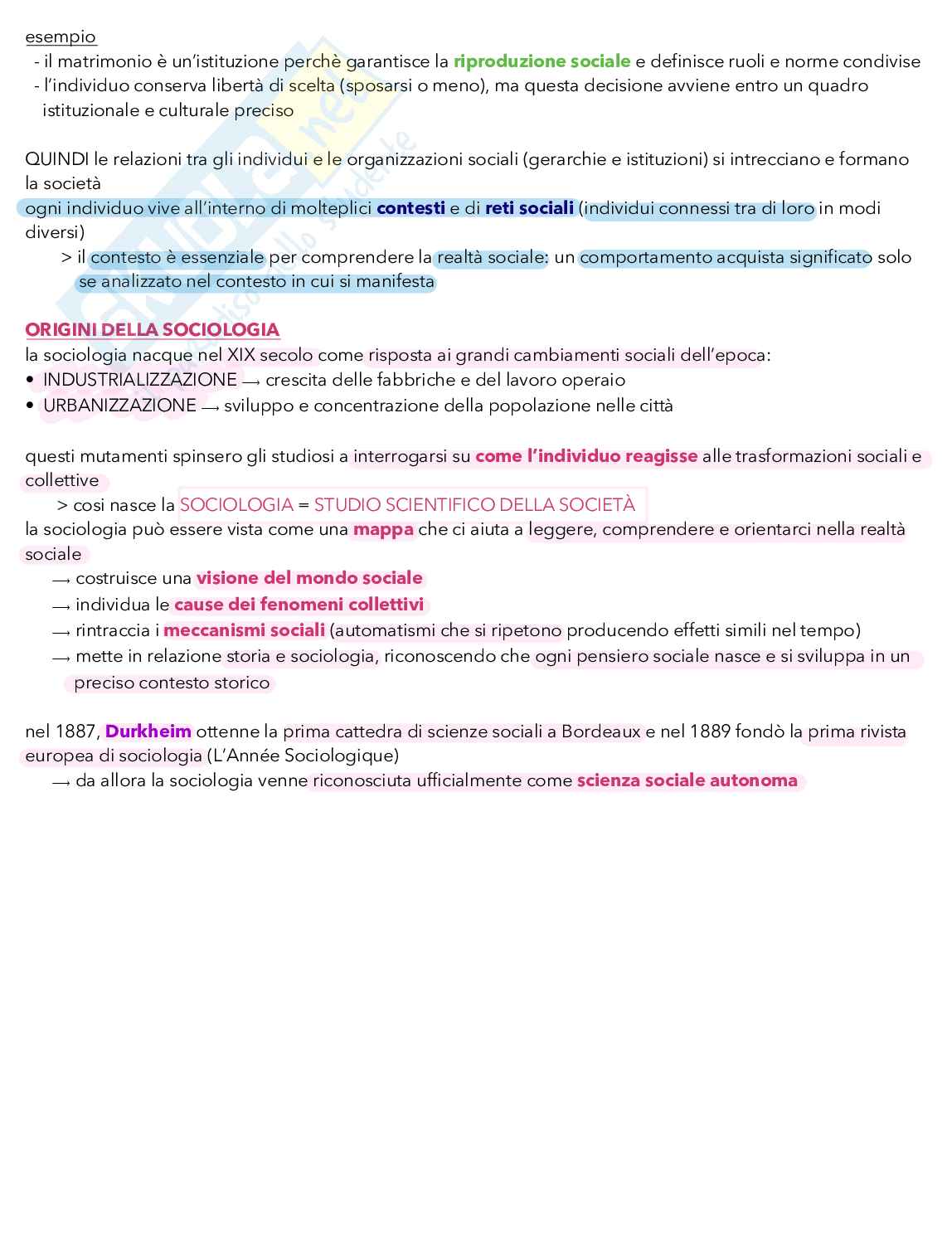 Sociologia generale Pag. 2