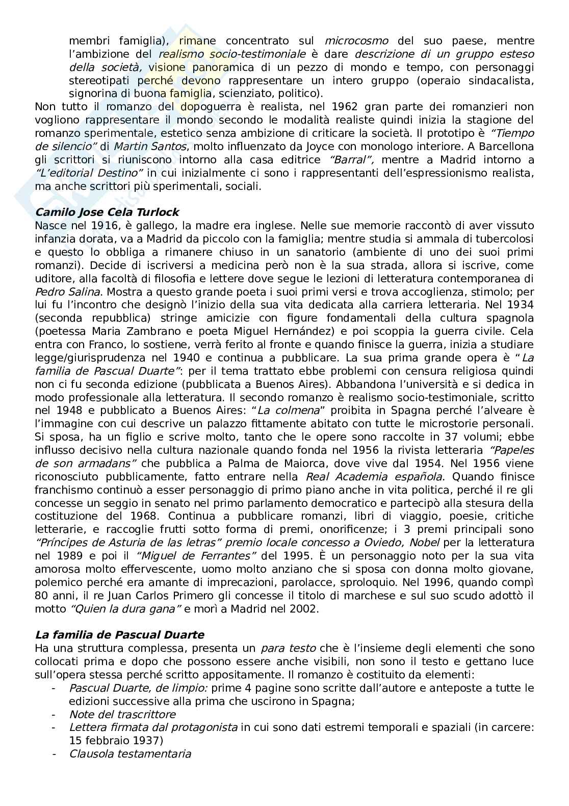 Letteratura spagnola Pag. 11