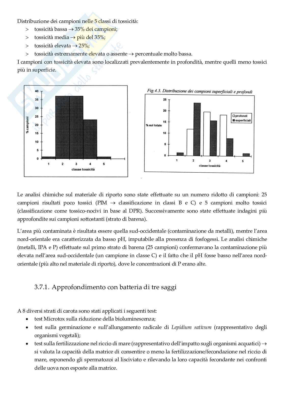 Biomonitoraggio dell'aria e del suolo Pag. 71