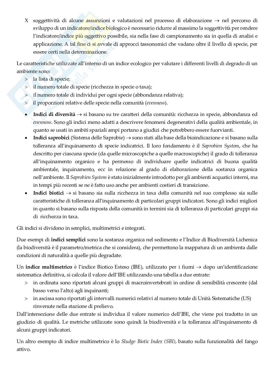 Biomonitoraggio dell'aria e del suolo Pag. 81