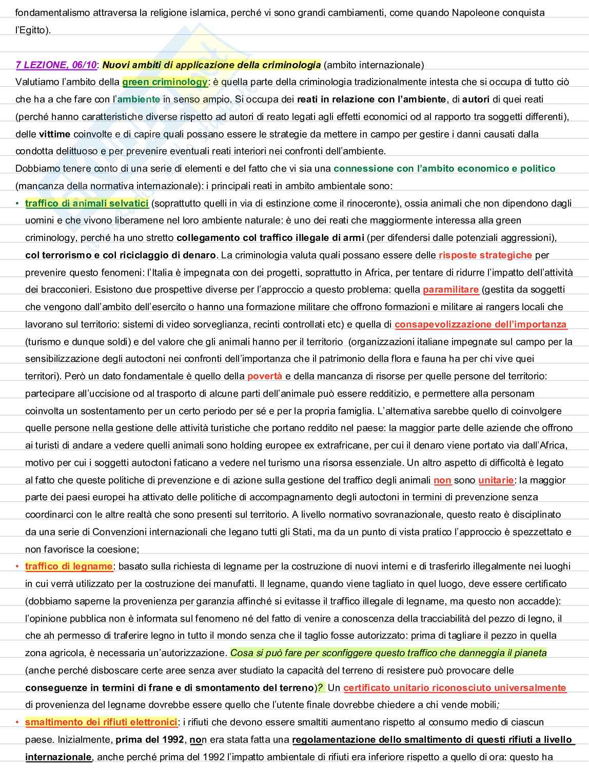 Appunti lezioni Criminologia  Pag. 21