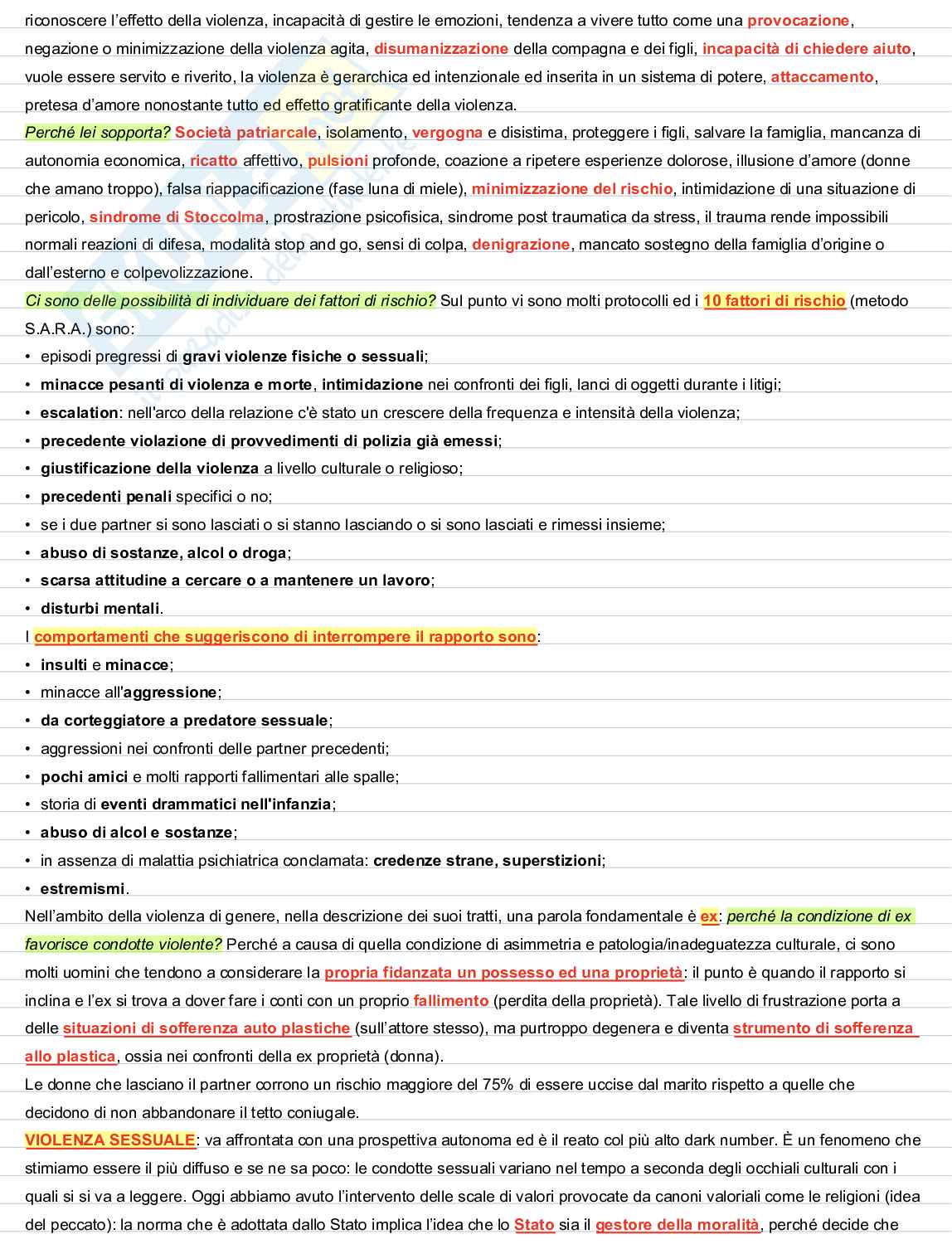 Appunti lezioni Criminologia  Pag. 26