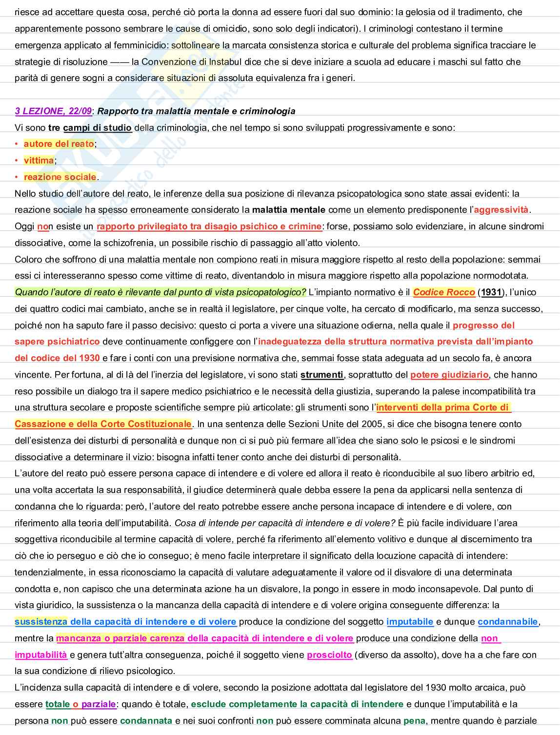 Appunti lezioni Criminologia  Pag. 6
