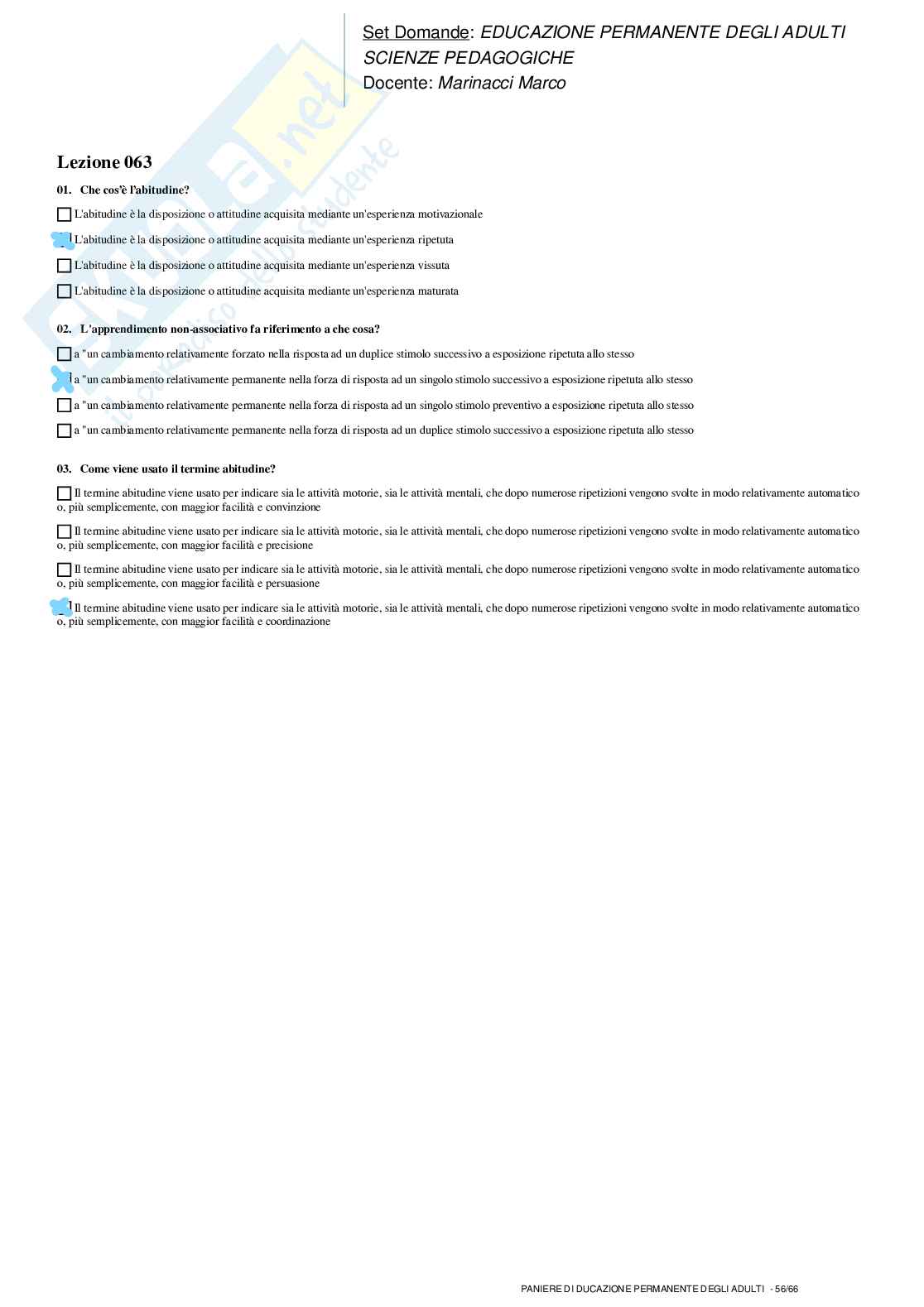Educazione permanente degli adulti - paniere completo Pag. 56