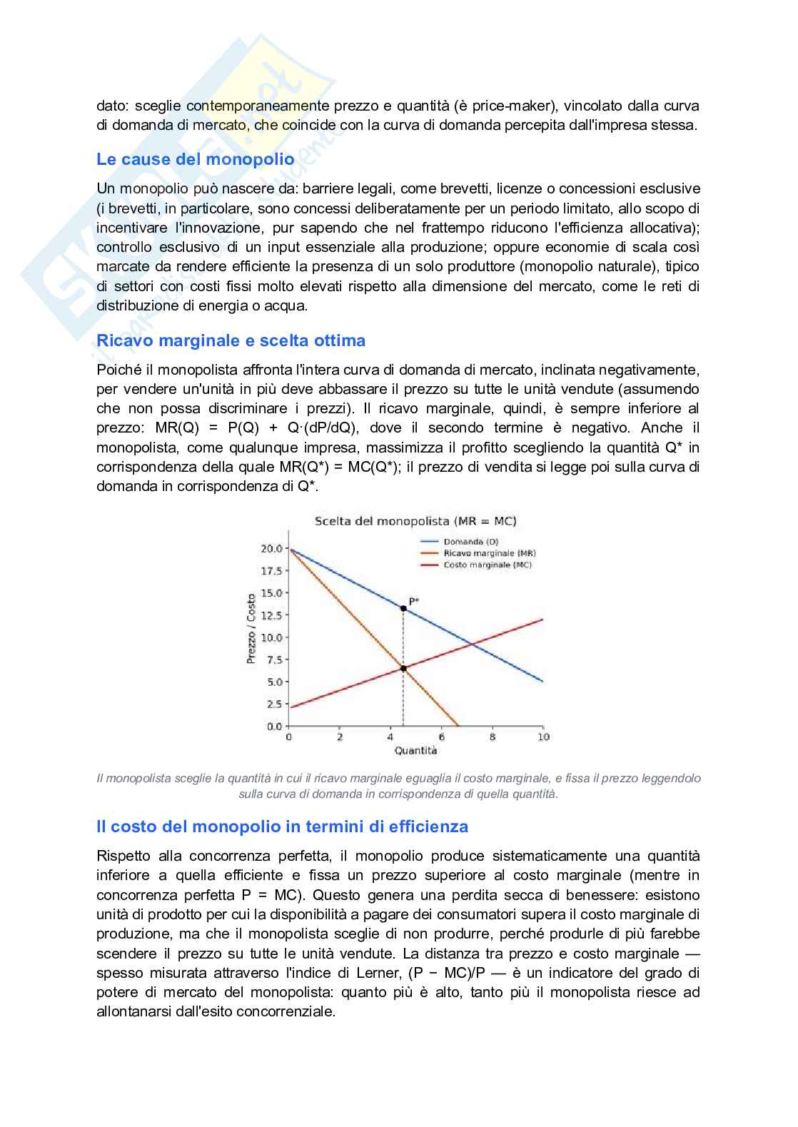 Schema discorsivo in preparazione all'esame di Microeconomia Pag. 16