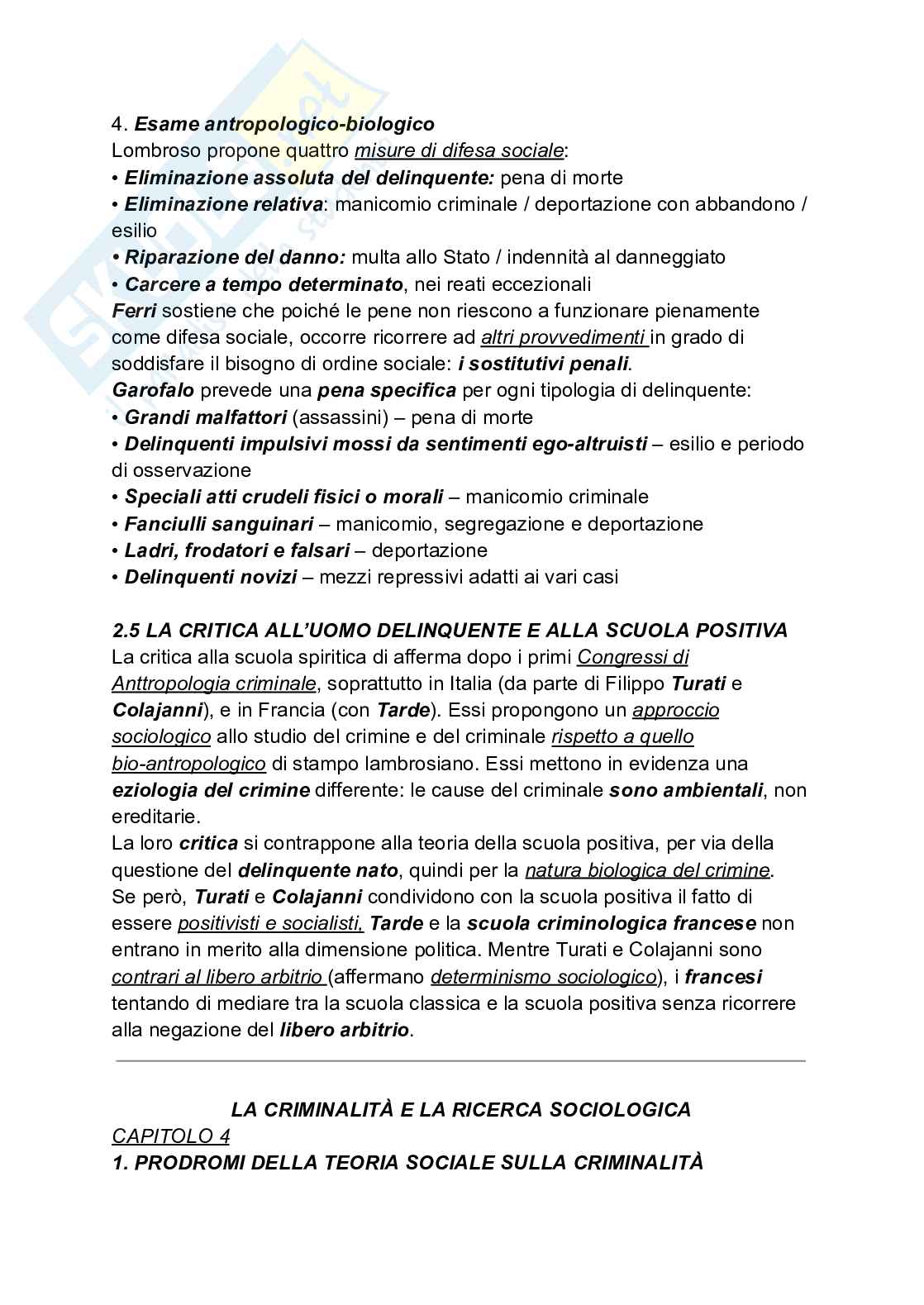 Riassunto esame Criminologia e sociologia della devianza, Prof. Curti Sabina, libro consigliato Criminologia e sociologia della devianza, 5 edizione, Curti  Pag. 21