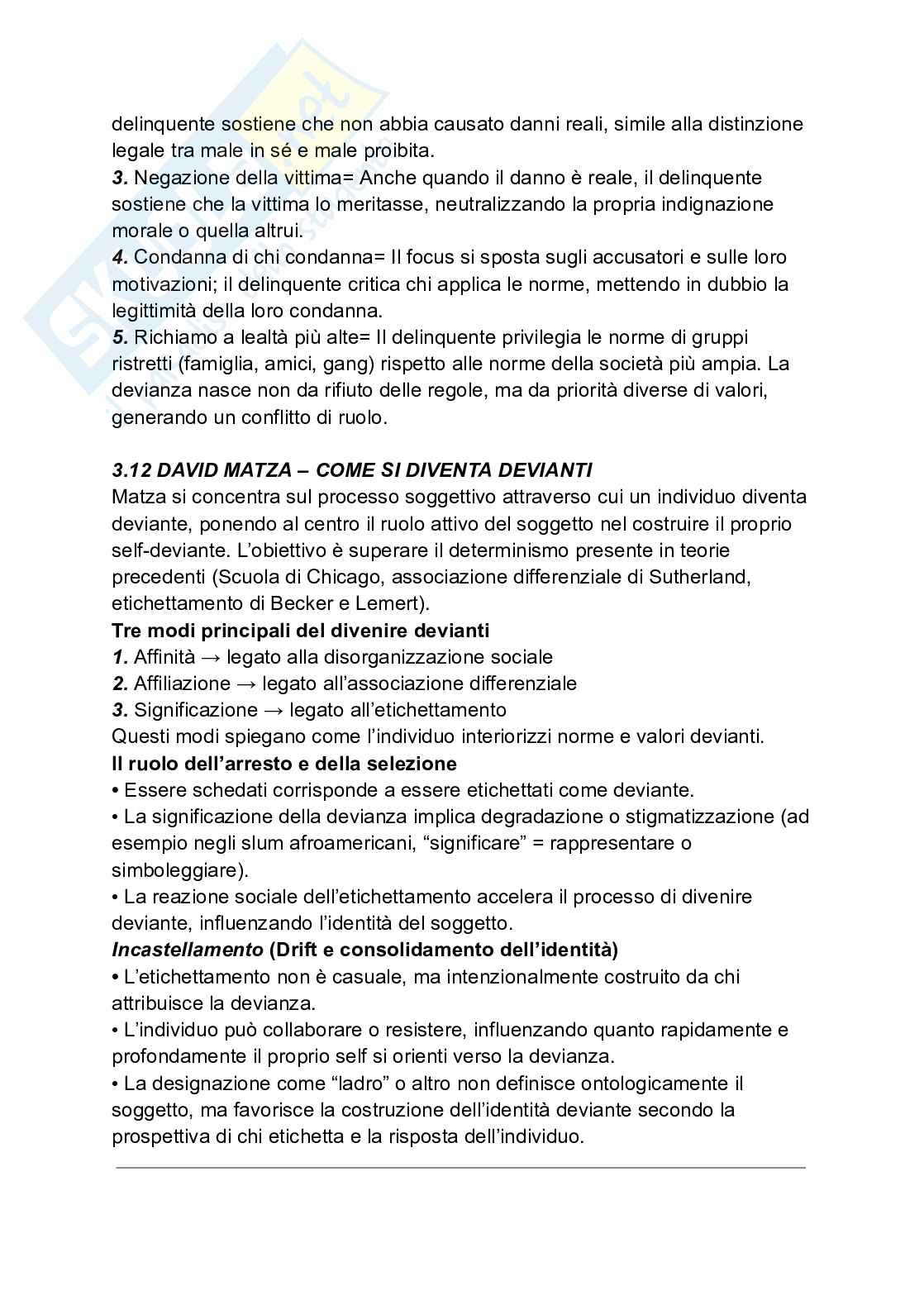 Riassunto esame Criminologia e sociologia della devianza, Prof. Curti Sabina, libro consigliato Criminologia e sociologia della devianza, 5 edizione, Curti  Pag. 41
