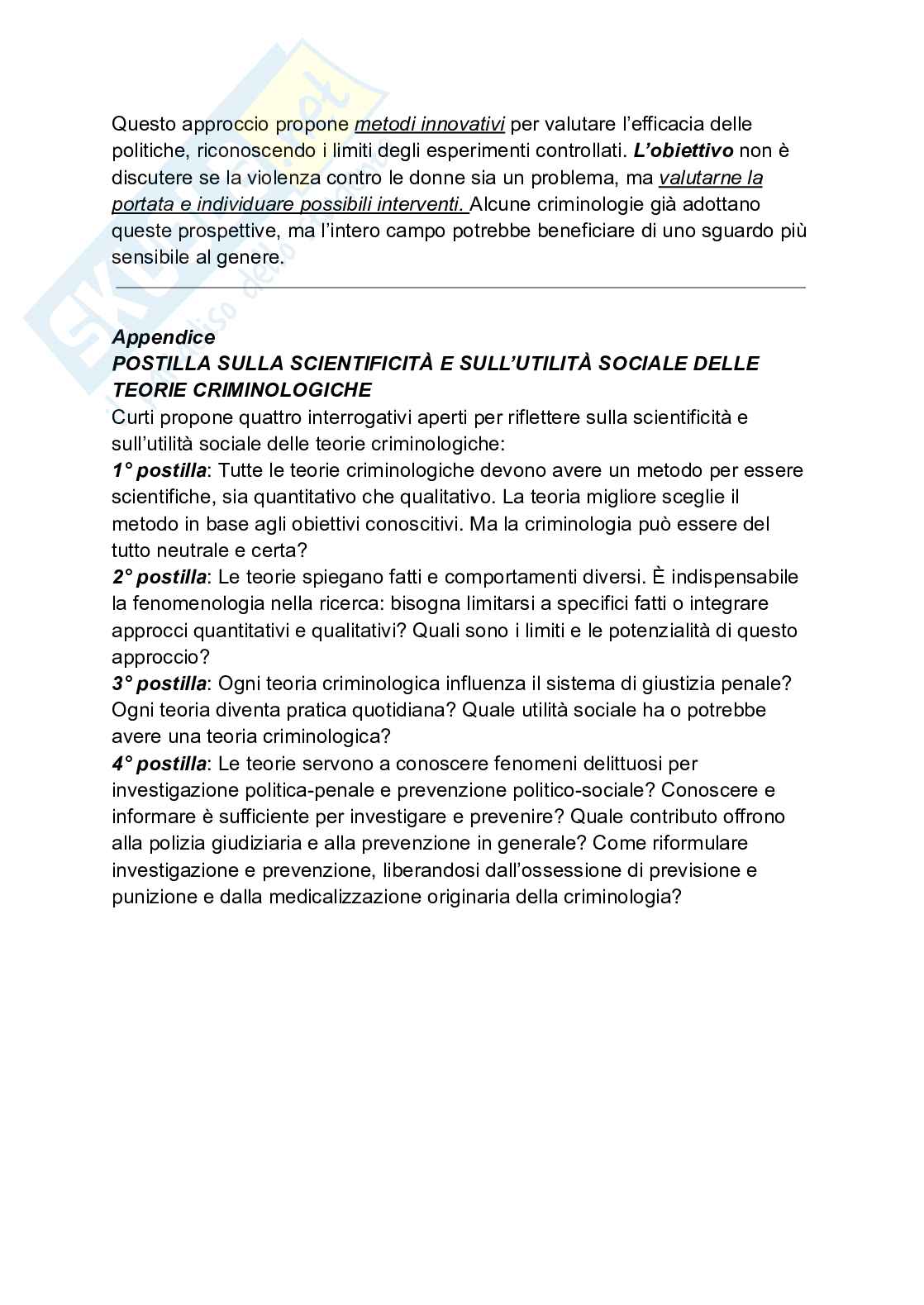 Riassunto esame Criminologia e sociologia della devianza, Prof. Curti Sabina, libro consigliato Criminologia e sociologia della devianza, 5 edizione, Curti  Pag. 66