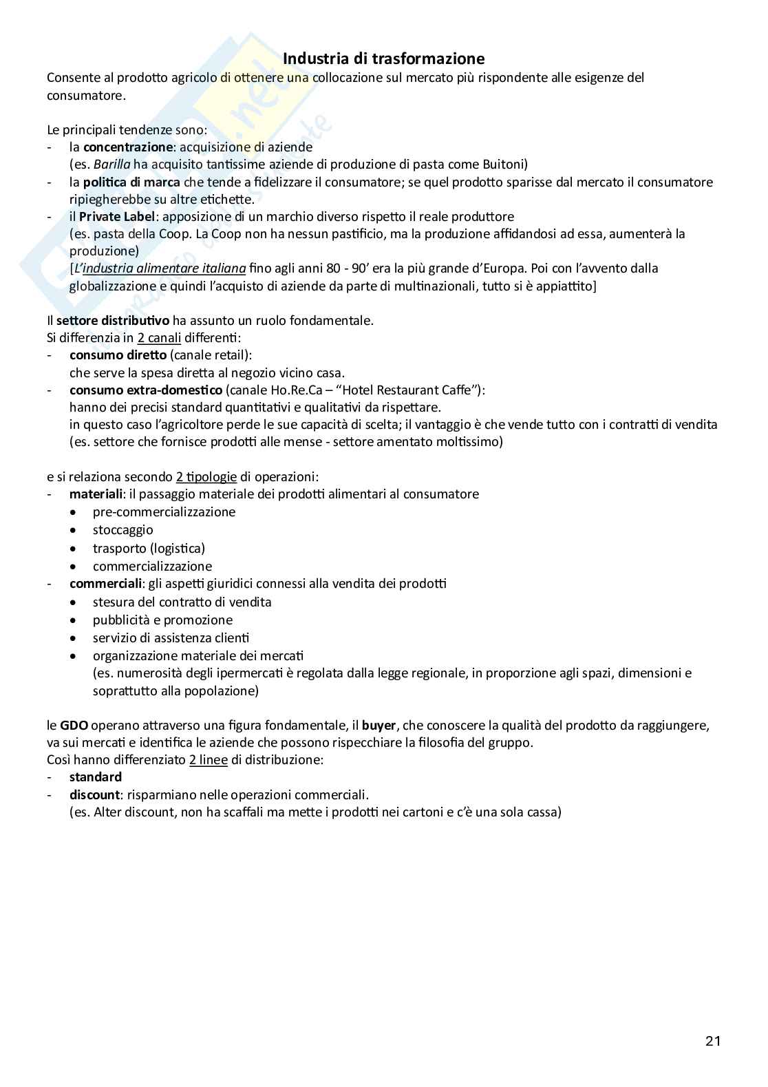 Politica agraria Pag. 21