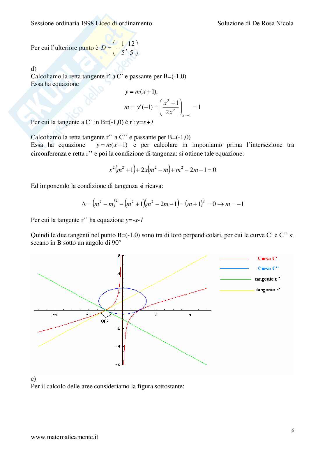 1998 - Liceo scientifico di ordinamento - tema completo Pag. 6