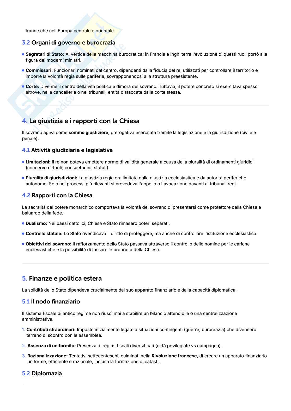 Riassunto esame Storia moderna, Prof. Lupi Regina, libro consigliato Storia moderna, Criscuolo  Pag. 21