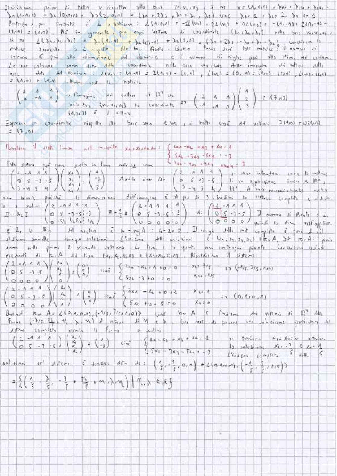 Esami svolti Algebra e geometria lineare Pag. 26