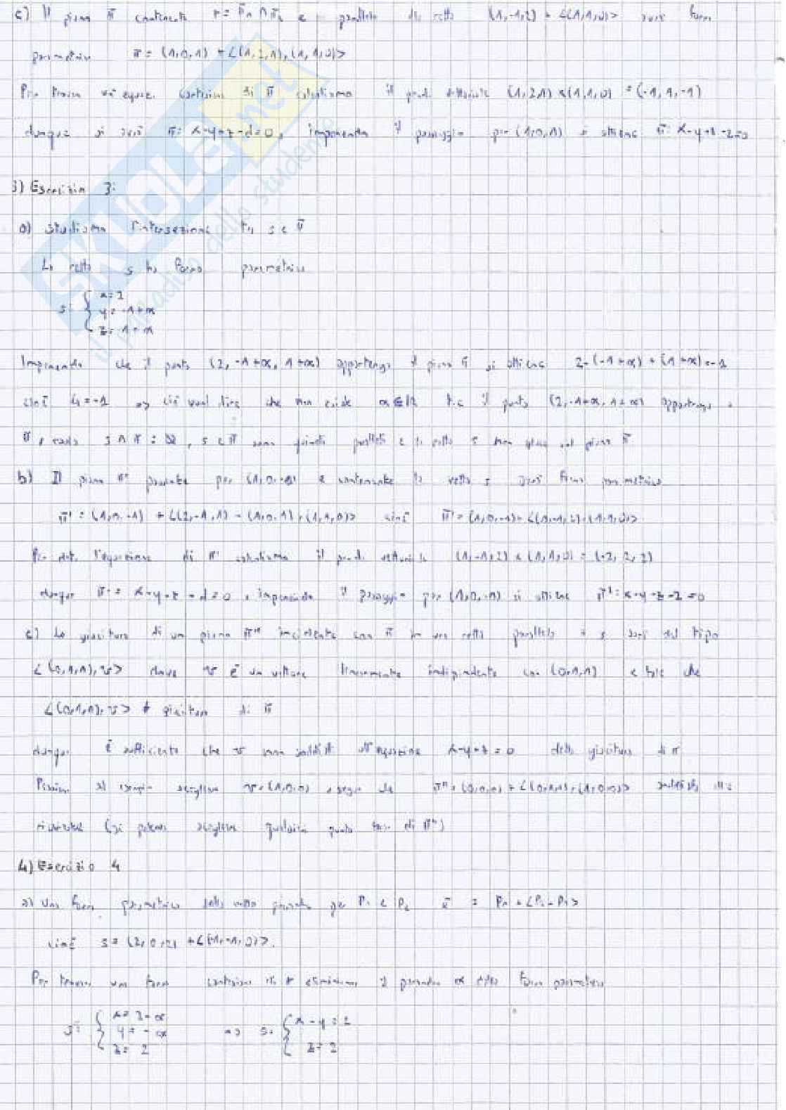 Esami svolti Algebra e geometria lineare Pag. 51