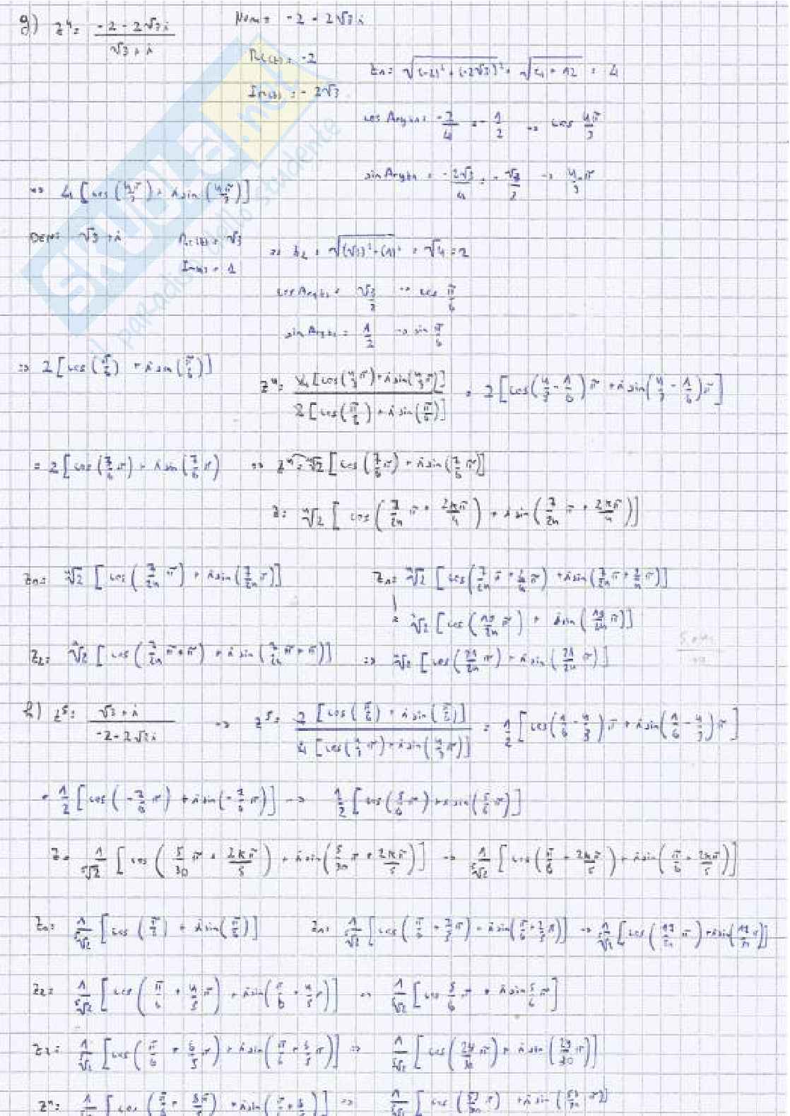 Esami svolti Algebra e geometria lineare Pag. 6