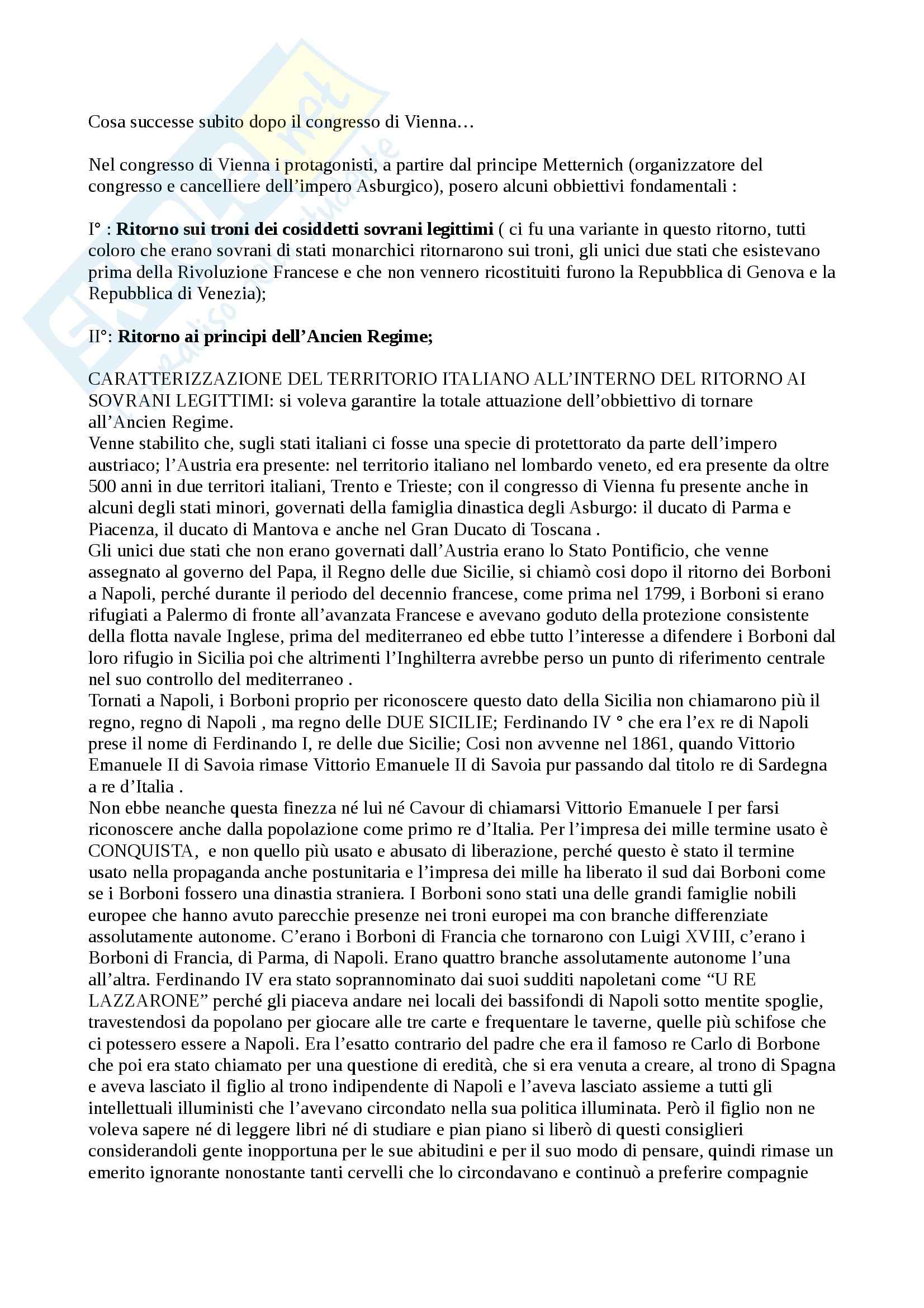Riassunto esame Storia Contemporanea, prof. Amato Pag. 16