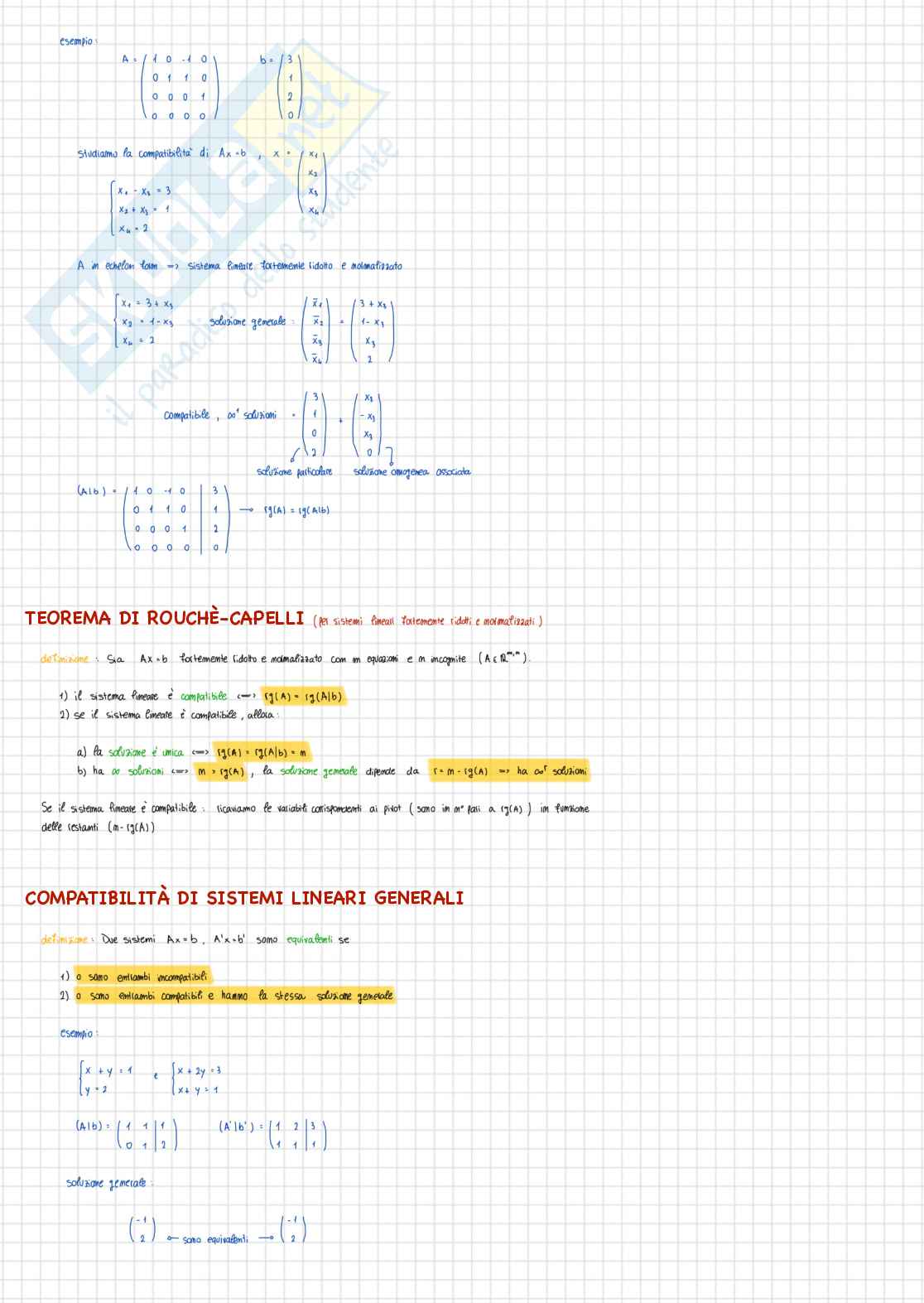 Algebra lineare e geometria - Appunti Pag. 16