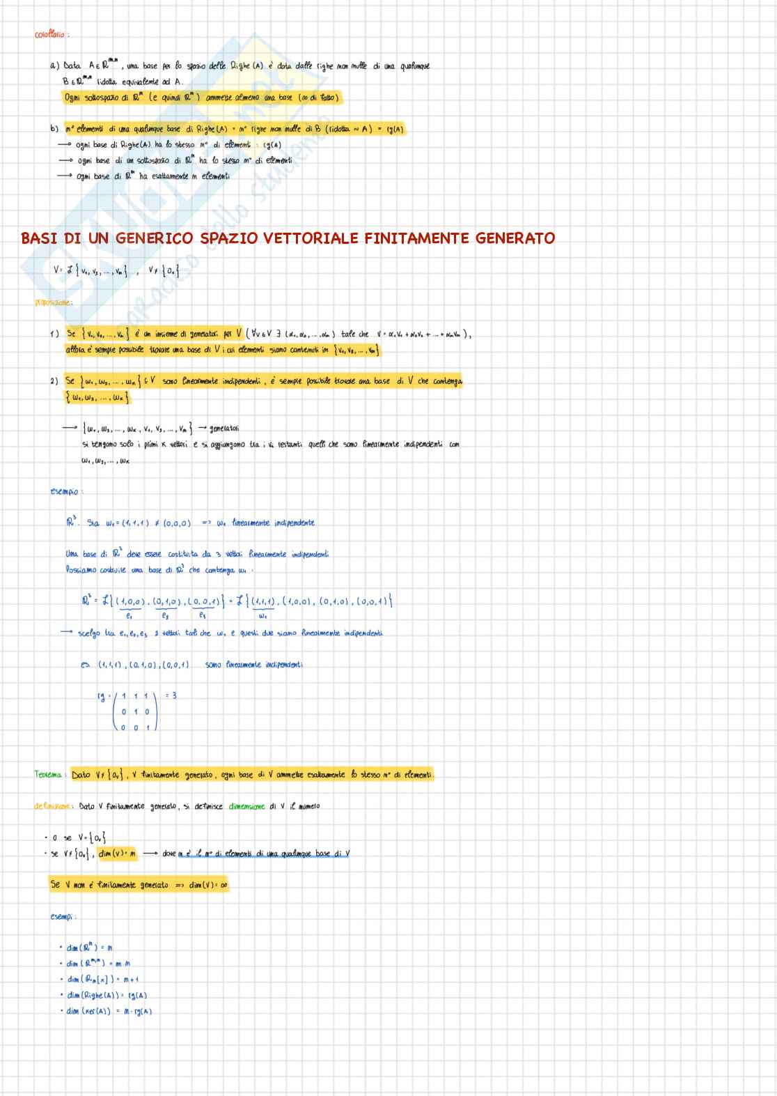 Algebra lineare e geometria - Appunti Pag. 41