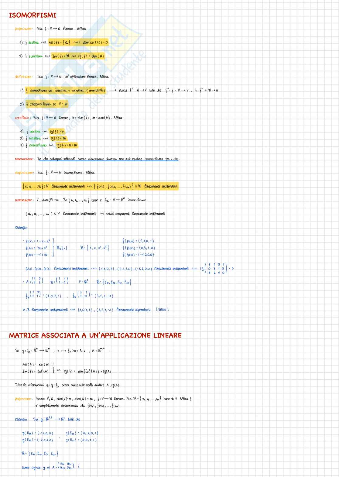 Algebra lineare e geometria - Appunti Pag. 46