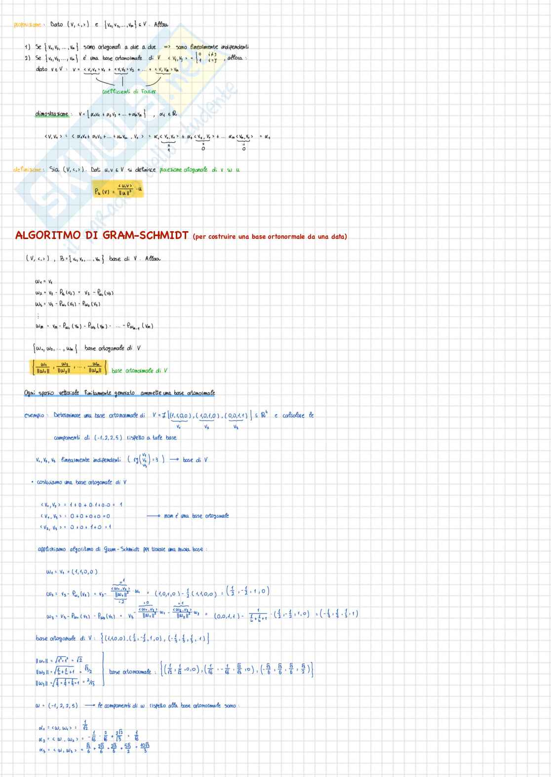 Algebra lineare e geometria - Appunti Pag. 56