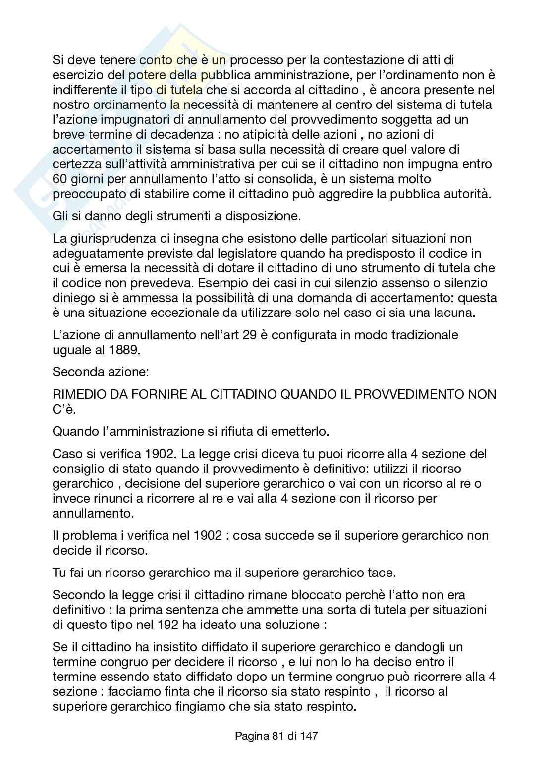 Elementi di giustizia amministrativa  Pag. 81