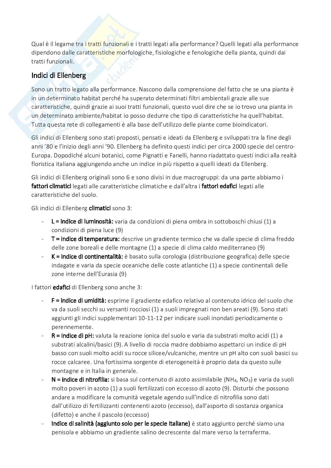 Conservazione e biodiversità vegetale Pag. 71