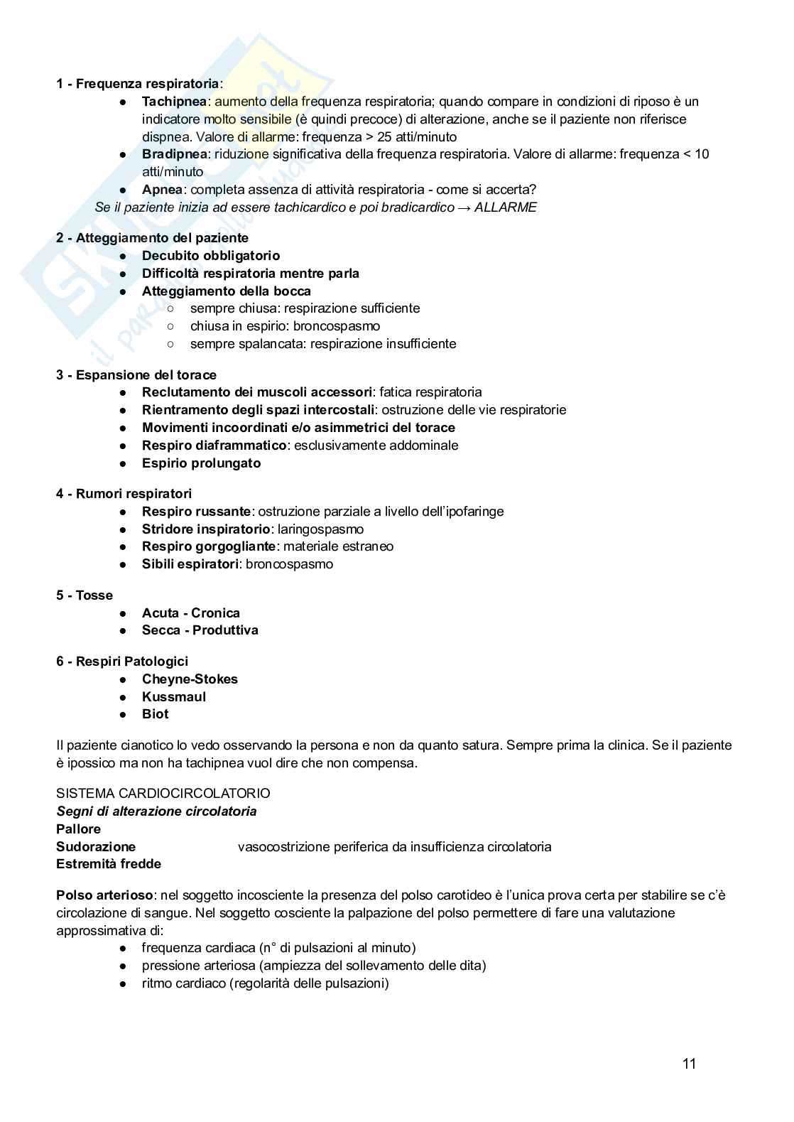 Rianimazione e terapia intensiva Pag. 11
