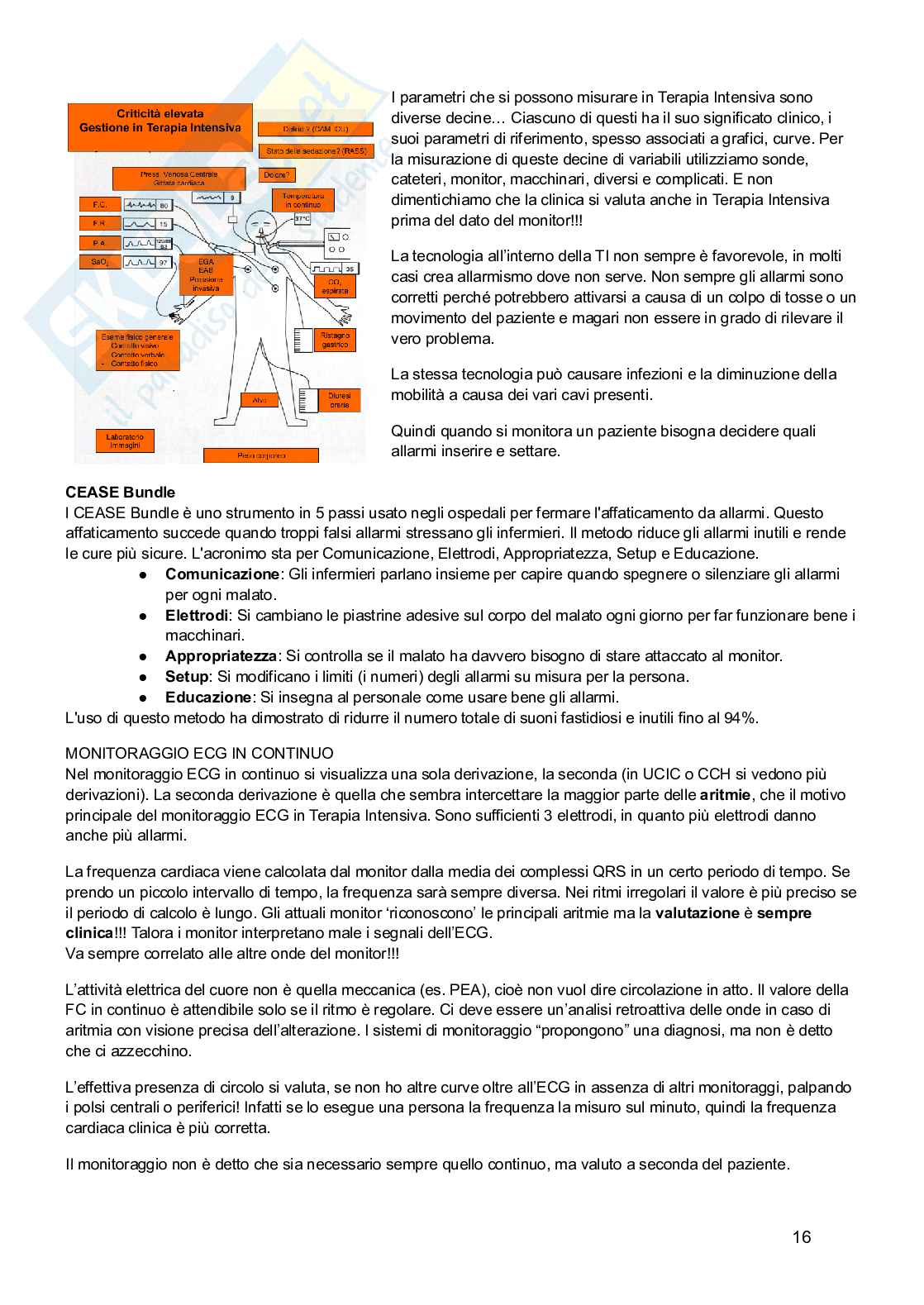 Rianimazione e terapia intensiva Pag. 16