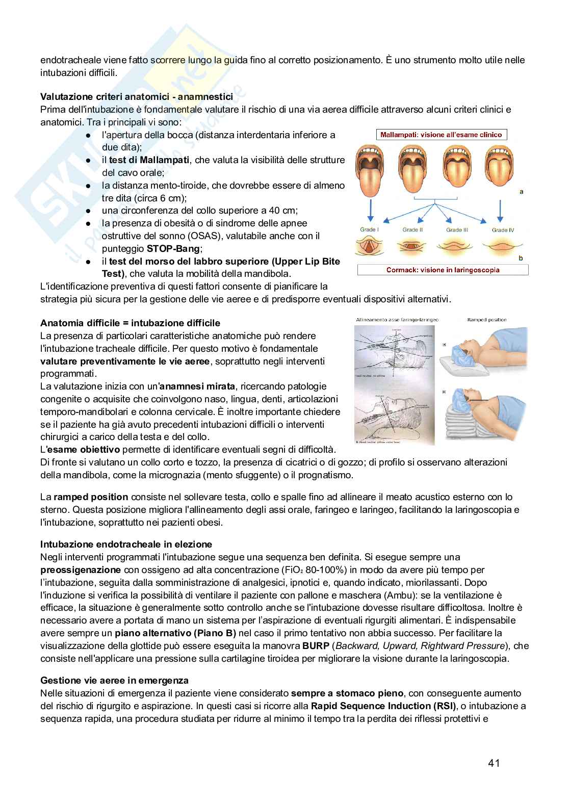 Rianimazione e terapia intensiva Pag. 41