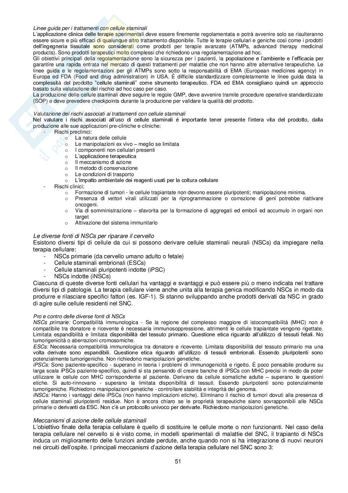 Bioingegneria cellulare e dei tessuti Pag. 51