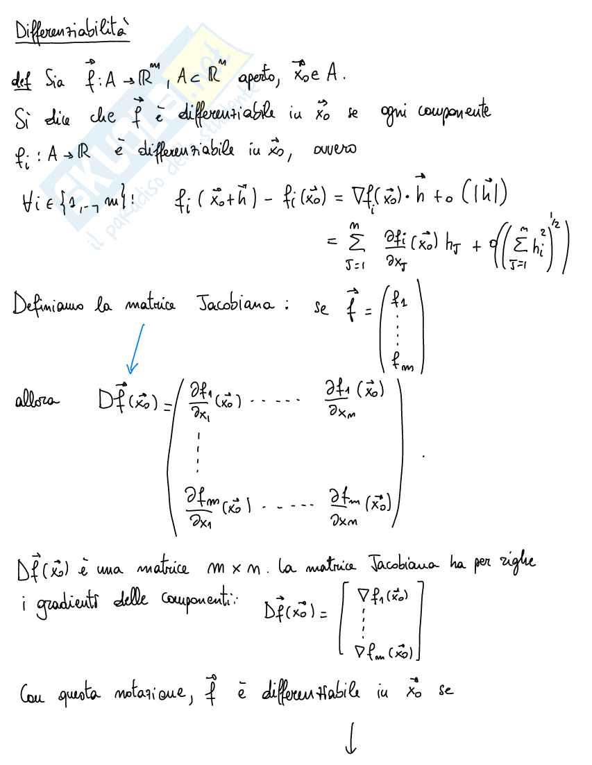 Funzioni di più variabili a valori vettoriali Pag. 6