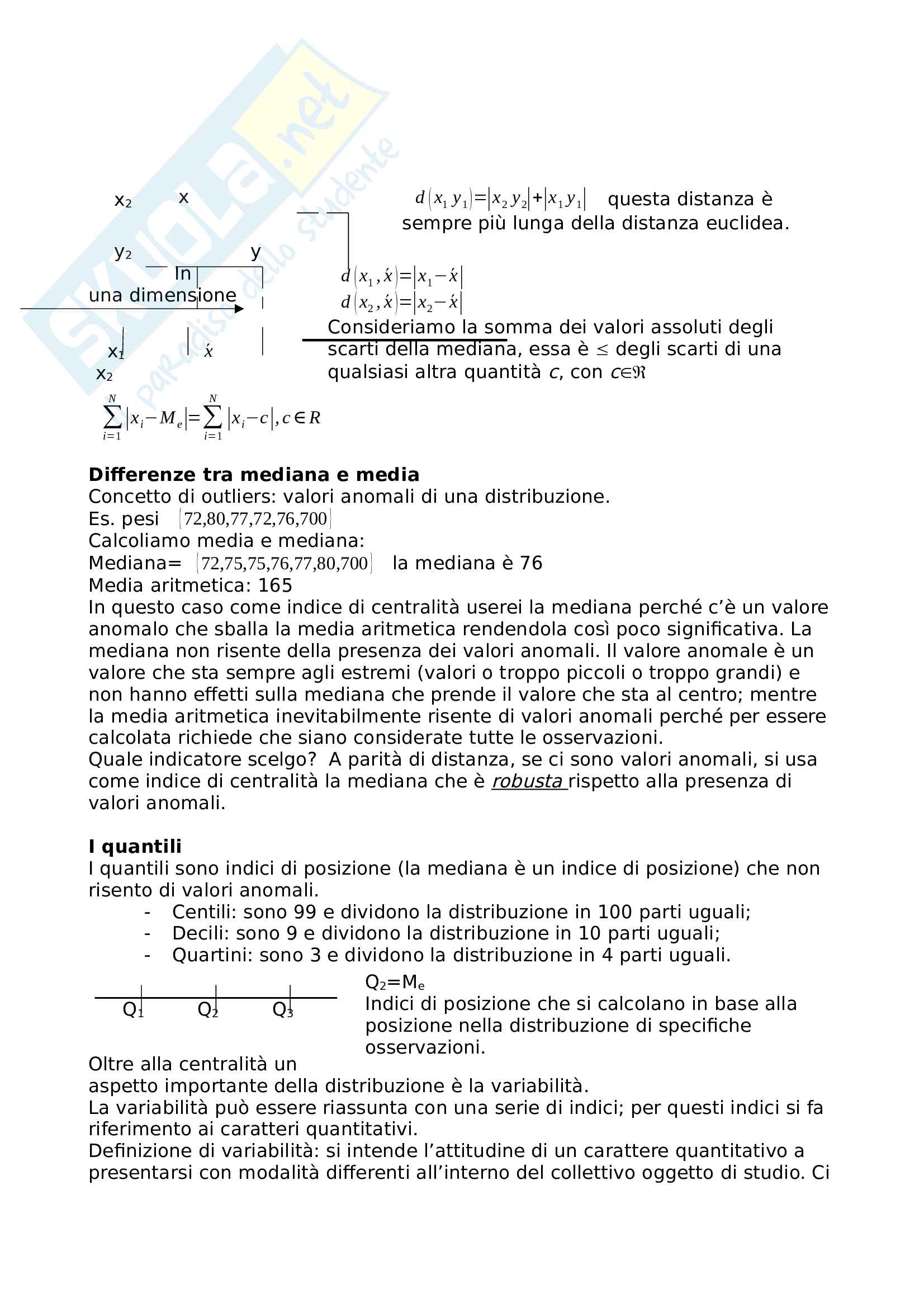 Statistica di base, prof. Di Marzio Pag. 11