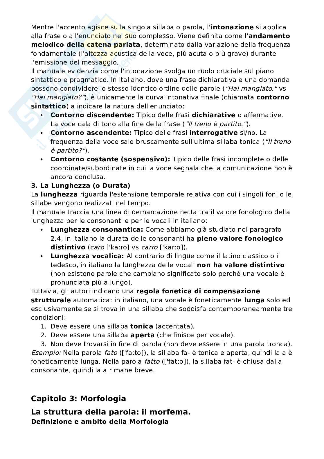 Riassunto esame Teoria del cinema, Prof. Rossi Fabio, libro consigliato Manuale di linguistica italiana, Assenza, Rossi, Ruggiano Pag. 16