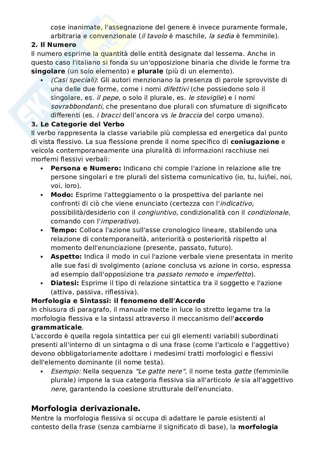 Riassunto esame Teoria del cinema, Prof. Rossi Fabio, libro consigliato Manuale di linguistica italiana, Assenza, Rossi, Ruggiano Pag. 21