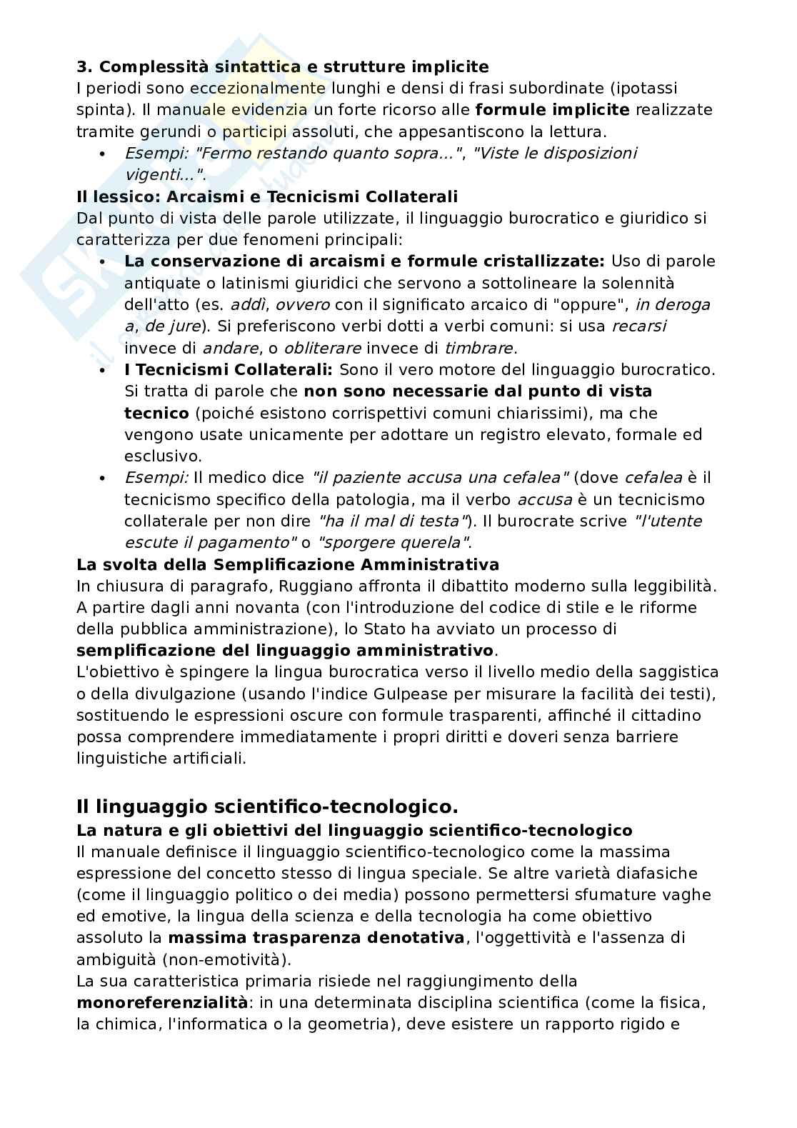 Riassunto esame Teoria del cinema, Prof. Rossi Fabio, libro consigliato Manuale di linguistica italiana, Assenza, Rossi, Ruggiano Pag. 56