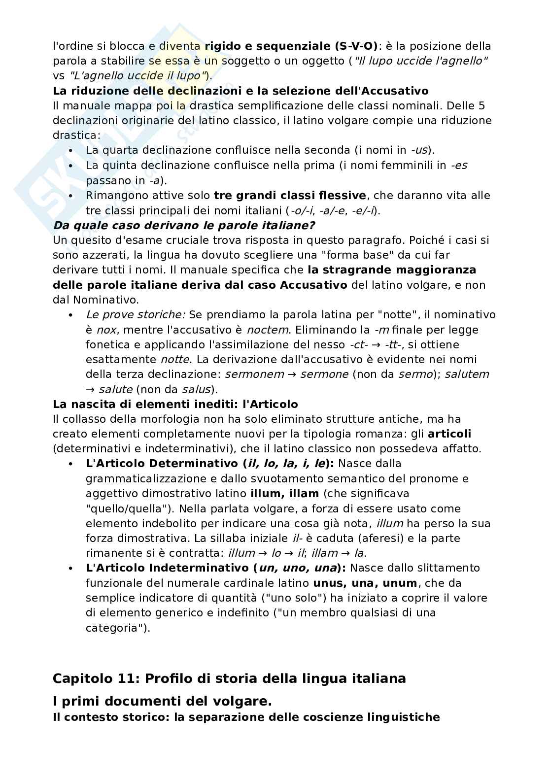 Riassunto esame Teoria del cinema, Prof. Rossi Fabio, libro consigliato Manuale di linguistica italiana, Assenza, Rossi, Ruggiano Pag. 66