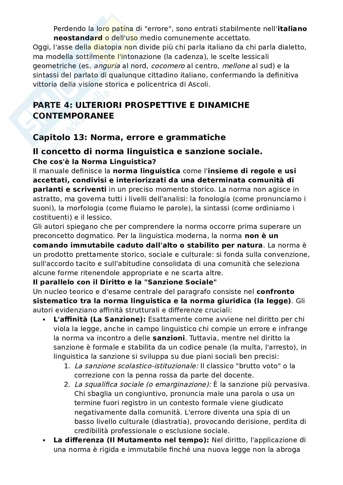 Riassunto esame Teoria del cinema, Prof. Rossi Fabio, libro consigliato Manuale di linguistica italiana, Assenza, Rossi, Ruggiano Pag. 81