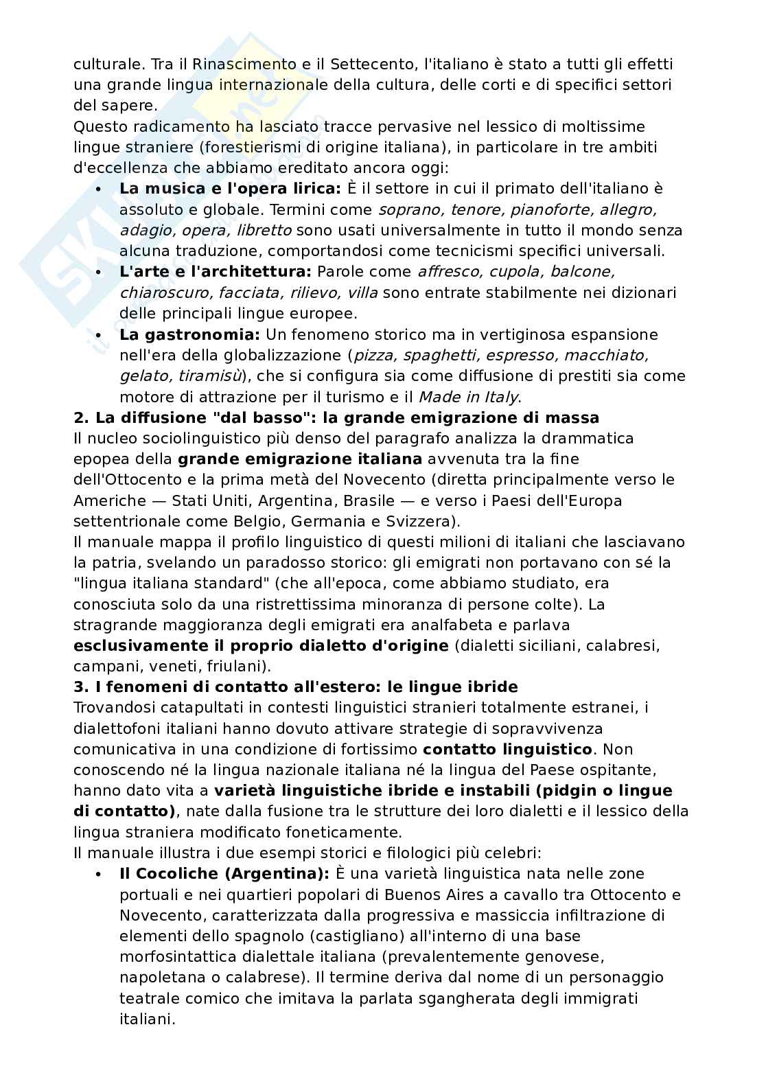 Riassunto esame Teoria del cinema, Prof. Rossi Fabio, libro consigliato Manuale di linguistica italiana, Assenza, Rossi, Ruggiano Pag. 86