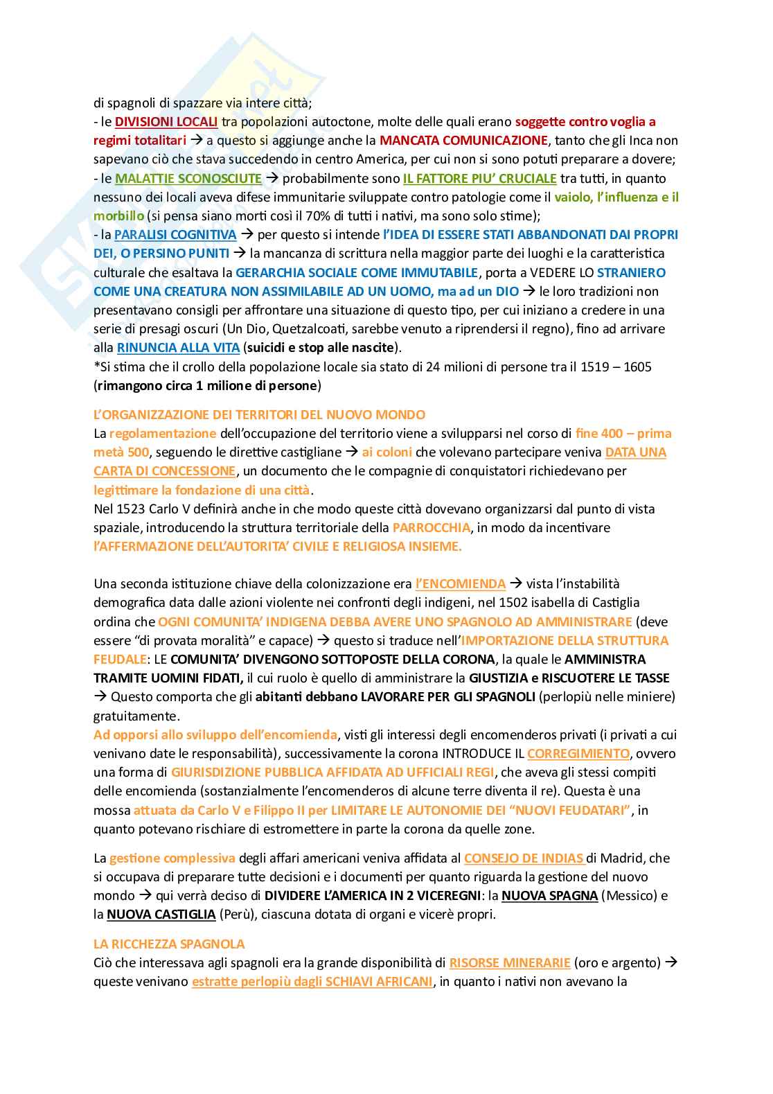 Riassunto esame Storia moderna, Prof. Negruzzo Simona, libro consigliato Storia moderna, Criscuolo Pag. 6